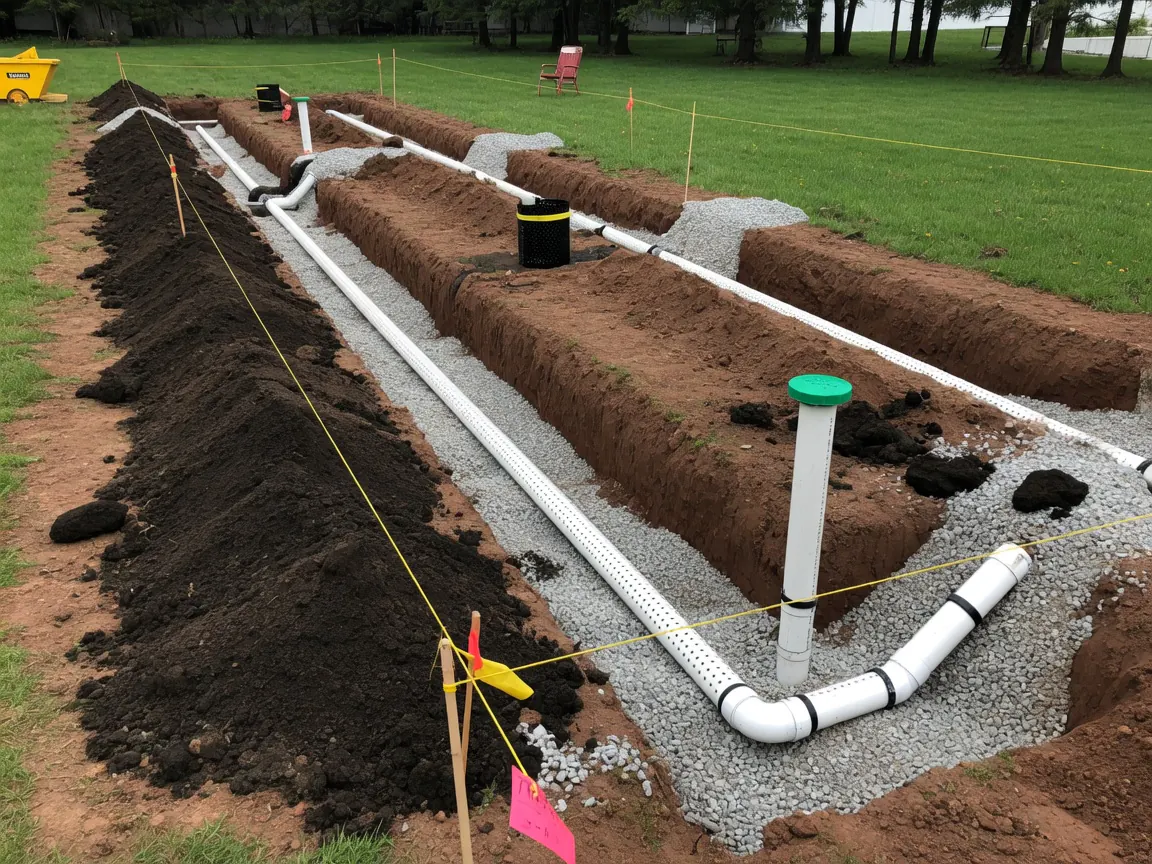 Septic system install in Mercer, PA
